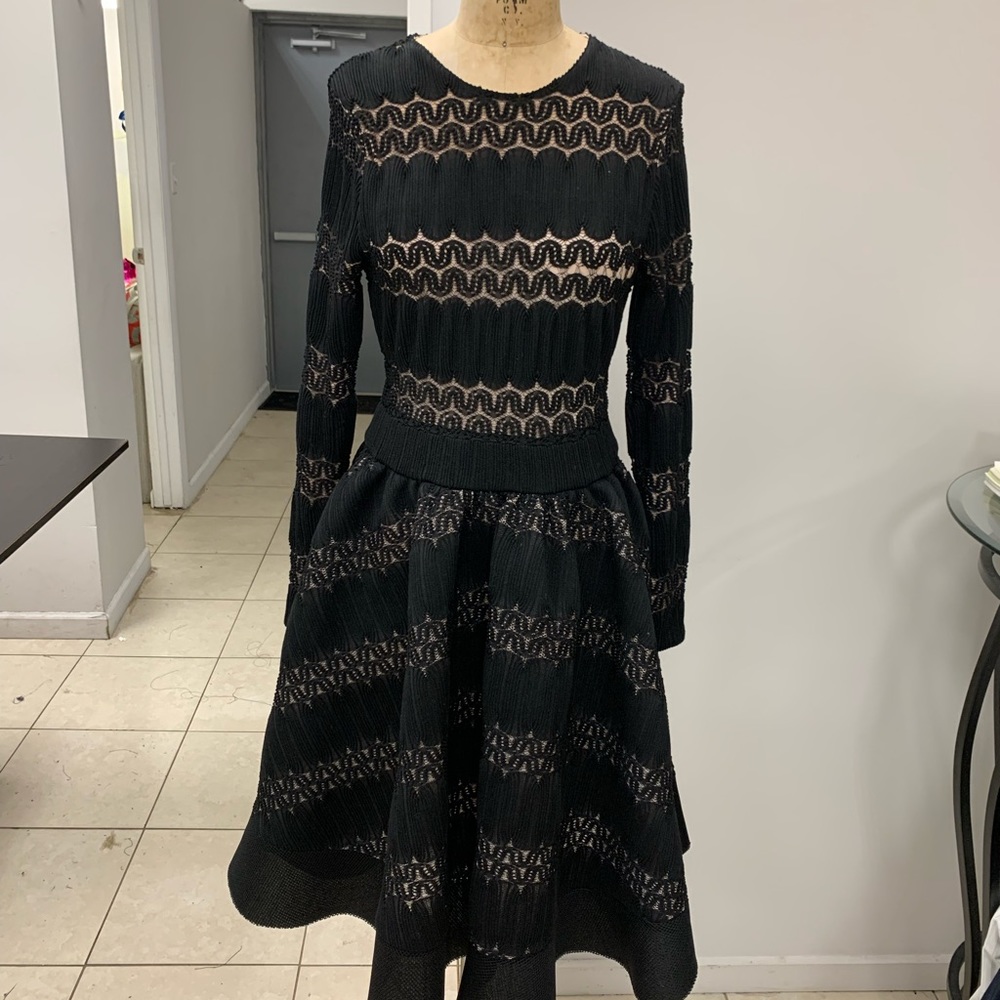 Basket knitted dress